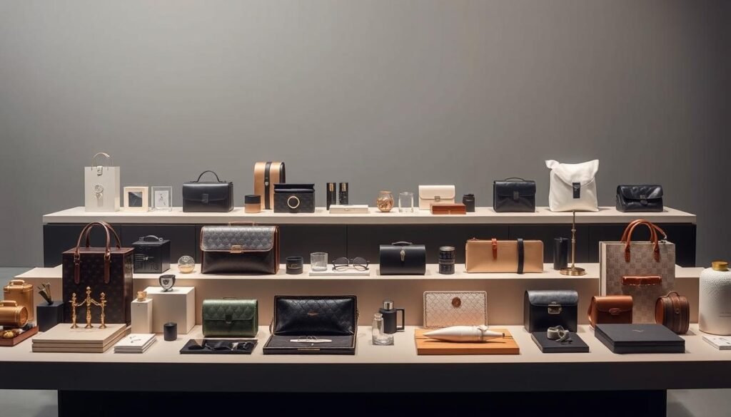 A visually striking product catalog showcasing a diverse range of meticulously crafted items. The foreground features an elegantly curated display of high-quality products, each presented with clean, minimalist styling and perfect lighting to highlight their craftsmanship and attention to detail. The middle ground showcases a sleek, modern table or surface, lending an air of sophistication and professionalism. The background is a muted, neutral tone, allowing the products to take center stage and creating a sense of focus and clarity. The overall mood is one of refined elegance, inviting the viewer to explore the offerings and consider their potential for their own business or personal needs. A visually striking product catalog showcasing a diverse range of meticulously crafted items. The foreground features an elegantly curated display of high-quality products, each presented with clean, minimalist styling and perfect lighting to highlight their craftsmanship and attention to detail. The middle ground showcases a sleek, modern table or surface, lending an air of sophistication and professionalism. The background is a muted, neutral tone, allowing the products to take center stage and creating a sense of focus and clarity. The overall mood is one of refined elegance, inviting the viewer to explore the offerings and consider their potential for their own business or personal needs.